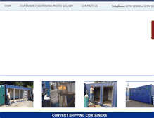 Tablet Screenshot of convertcontainers.com